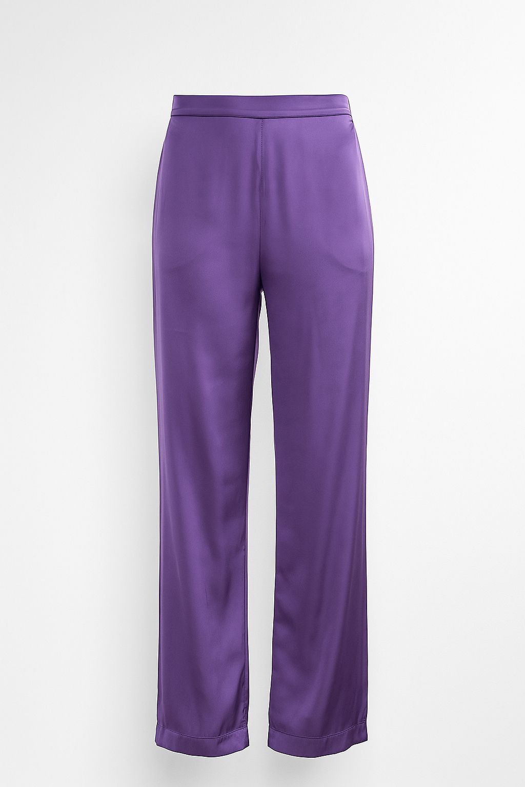 Midnight Bloom Saten Pantolon